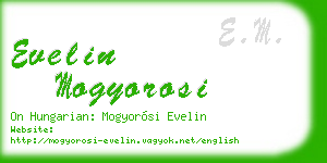 evelin mogyorosi business card